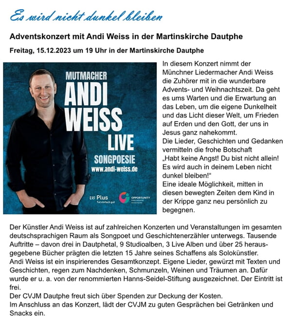 20231215 Bericht Andi Weiss